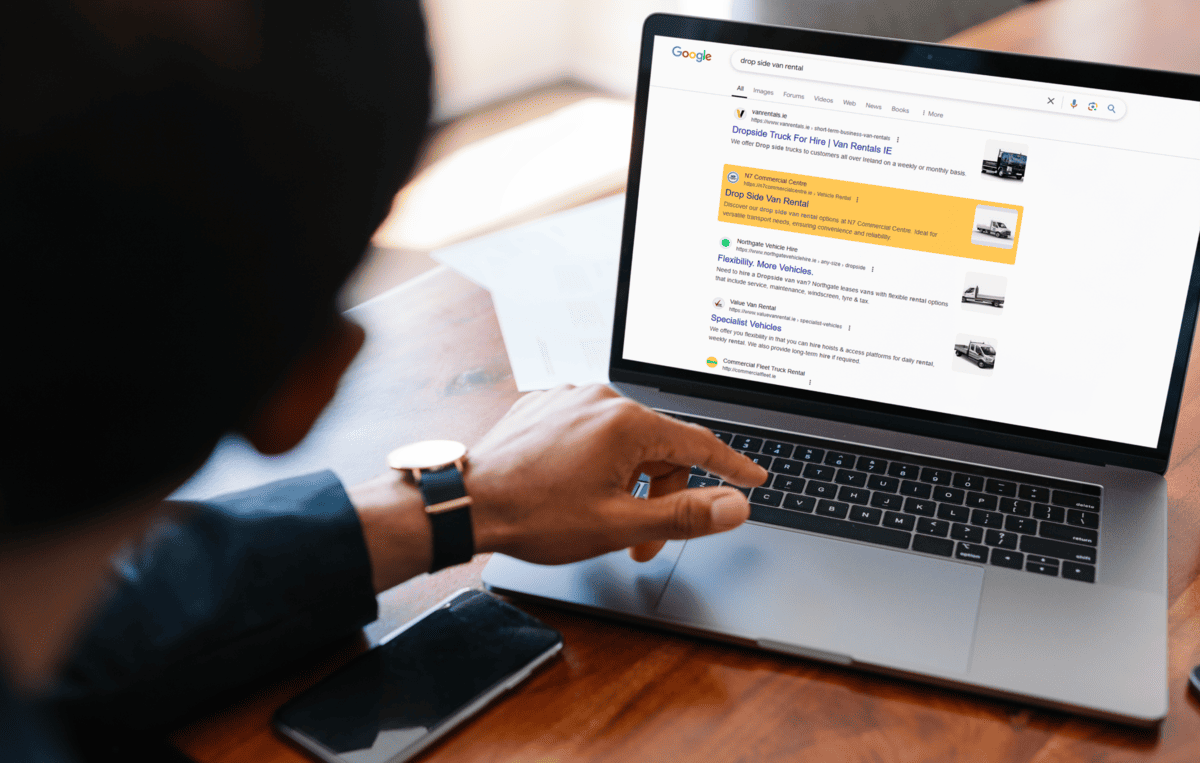+300% Keyword Visibility for a Commercial Vehicle Contract Hire Company